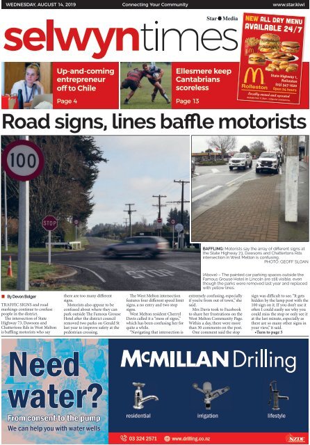 Selwyn Times: August 14, 2019