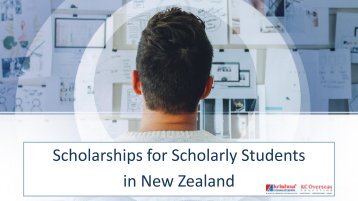 Various Scholarships to Study in New Zealand