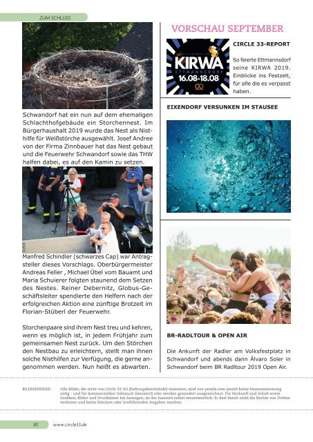 Ausgabe August 2019 Circle 33 Landkreis Schwandorf Journal