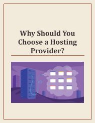 Why Should You Choose a Hosting Provider?