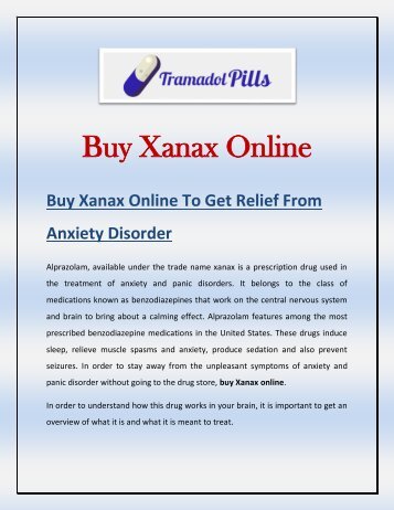 Buy Xanax online