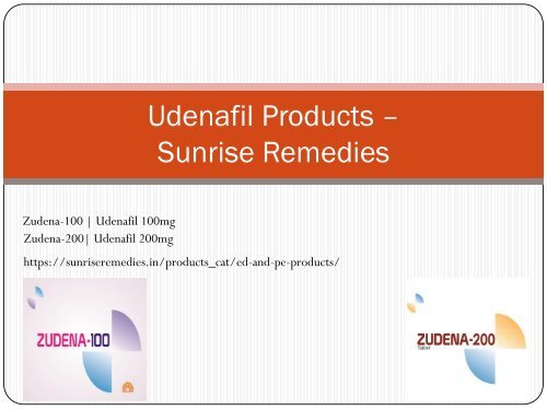 Erectile Dysfunction & Premature Ejaculation Products - Sunrise Remedies