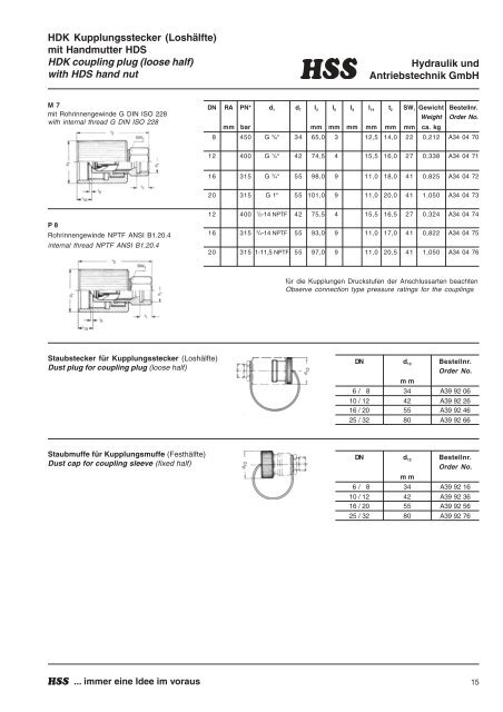 bei Hss-Hydraulik und Antriebstechnik GmbH