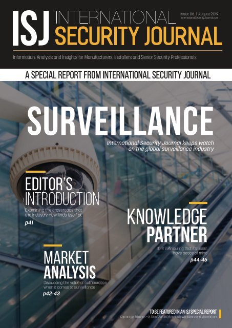 International Security Journal - August 2019 - Special Report