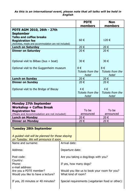 PDTE 2010 January Newsletter