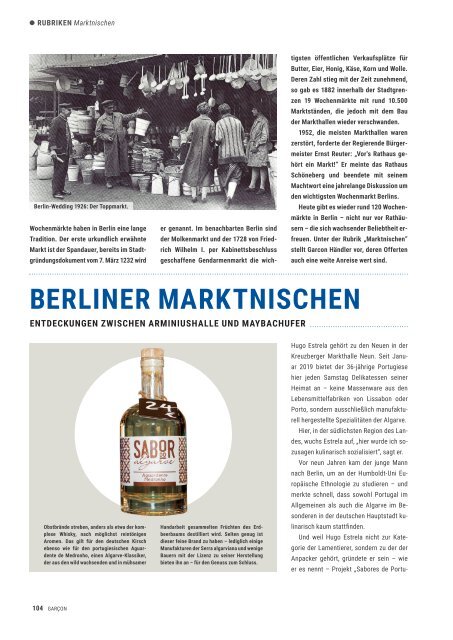 Magazin GARCON - Essen, Trinken, Lebensart Nr. 52