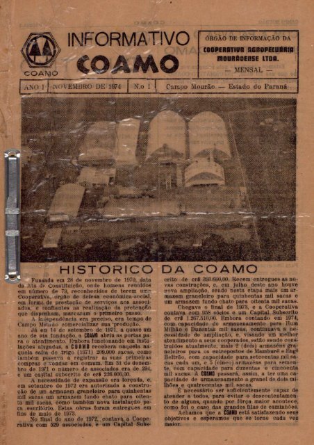 Informativo Coamo - Novembro de 1974