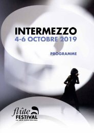 Programme Intermezzo 2019