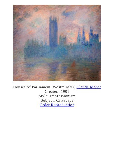 Claude Monet Paintings for Reproduction - www.paintingz.com