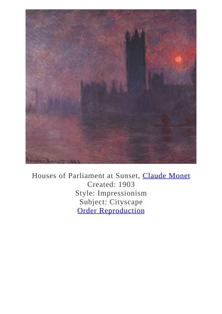 Claude Monet Paintings for Reproduction - www.paintingz.com