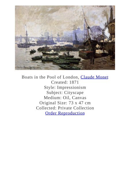 Claude Monet Paintings for Reproduction - www.paintingz.com