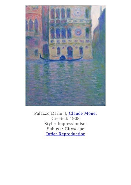 Claude Monet Paintings for Reproduction - www.paintingz.com