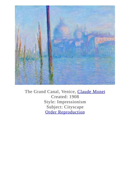 Claude Monet Paintings for Reproduction - www.paintingz.com