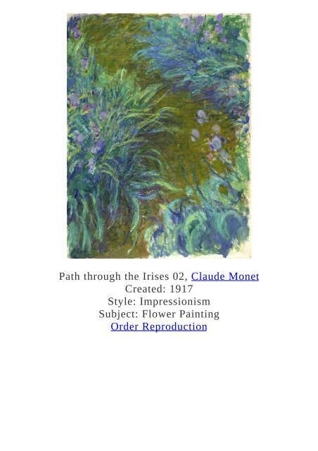 Claude Monet Paintings for Reproduction - www.paintingz.com