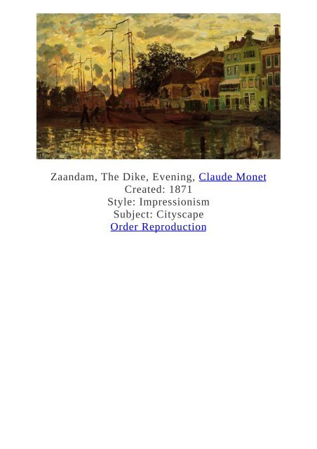 Claude Monet Paintings for Reproduction - www.paintingz.com