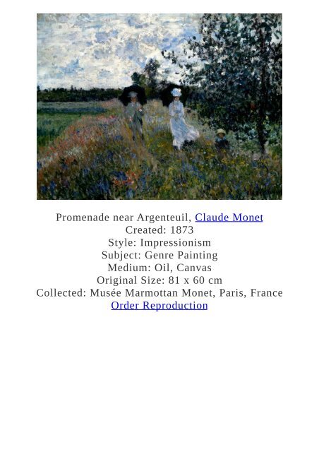 Claude Monet Paintings for Reproduction - www.paintingz.com