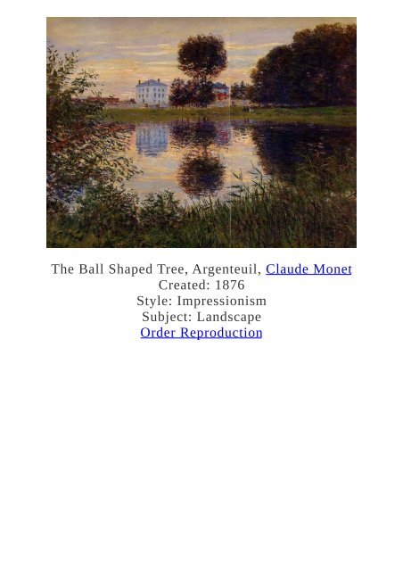 Claude Monet Paintings for Reproduction - www.paintingz.com