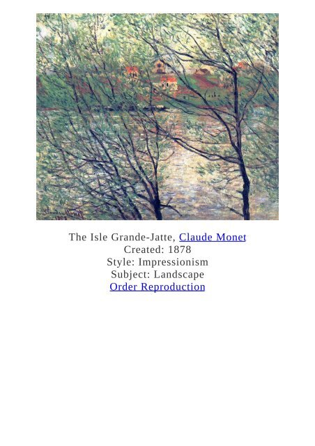 Claude Monet Paintings for Reproduction - www.paintingz.com