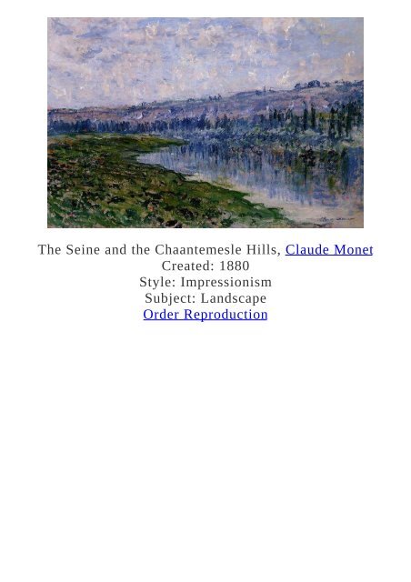 Claude Monet Paintings for Reproduction - www.paintingz.com