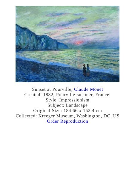 Claude Monet Paintings for Reproduction - www.paintingz.com