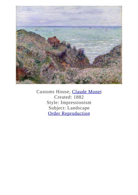 Claude Monet Paintings for Reproduction - www.paintingz.com