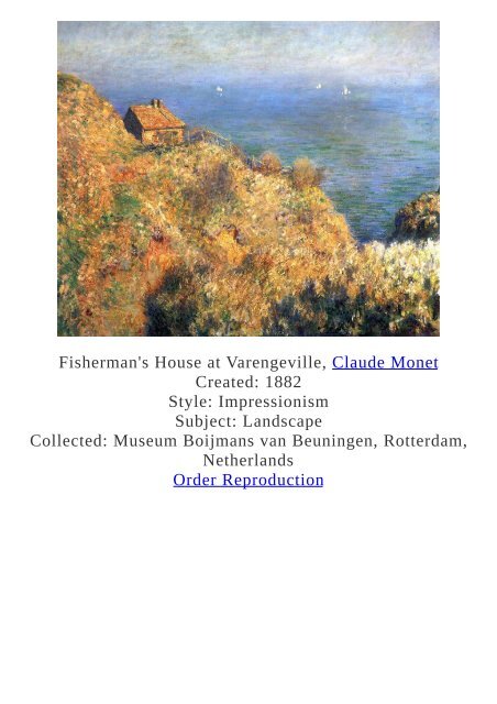 Claude Monet Paintings for Reproduction - www.paintingz.com