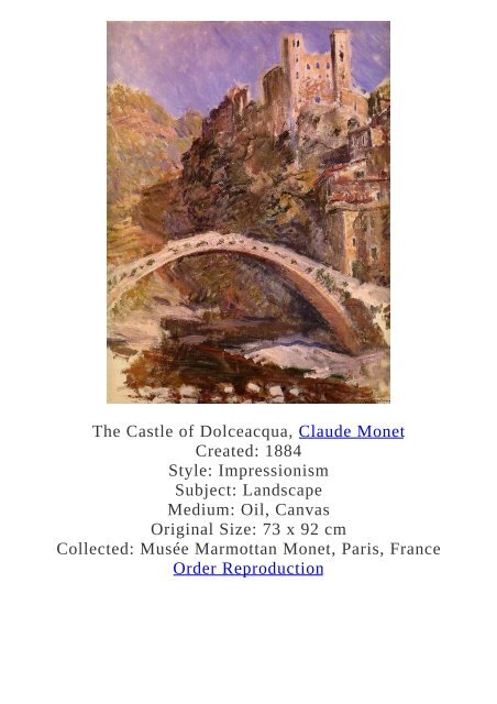 Claude Monet Paintings for Reproduction - www.paintingz.com