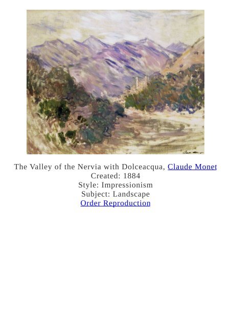 Claude Monet Paintings for Reproduction - www.paintingz.com