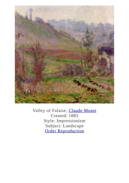 Claude Monet Paintings for Reproduction - www.paintingz.com