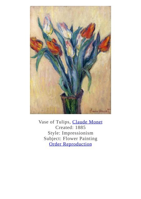 Claude Monet Paintings for Reproduction - www.paintingz.com