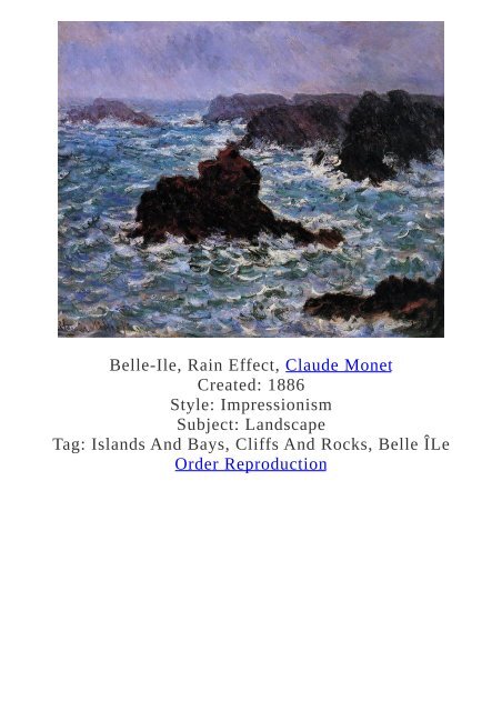 Claude Monet Paintings for Reproduction - www.paintingz.com