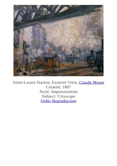 Claude Monet Paintings for Reproduction - www.paintingz.com