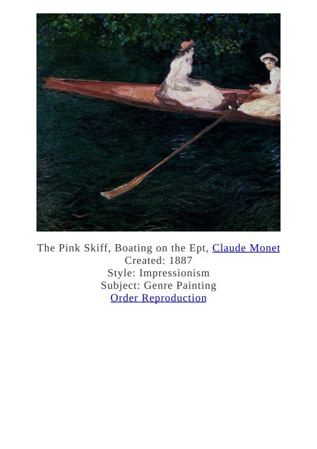 Claude Monet Paintings for Reproduction - www.paintingz.com