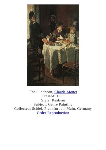 Claude Monet Paintings for Reproduction - www.paintingz.com