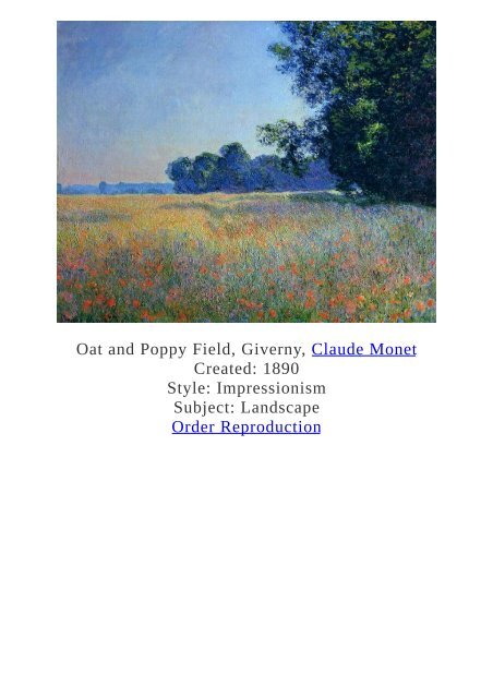 Claude Monet Paintings for Reproduction - www.paintingz.com