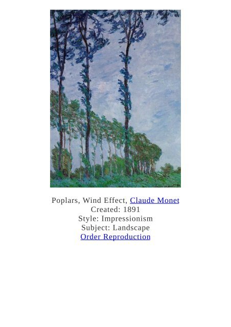 Claude Monet Paintings for Reproduction - www.paintingz.com