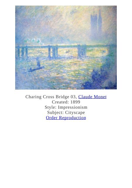 Claude Monet Paintings for Reproduction - www.paintingz.com