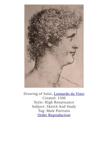 Leonardo da Vinci Paintings for Reproduction - www.paintingz.com