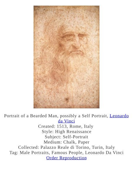 Leonardo da Vinci Paintings for Reproduction - www.paintingz.com