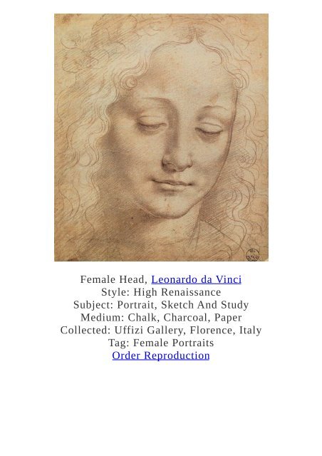 Leonardo da Vinci Paintings for Reproduction - www.paintingz.com