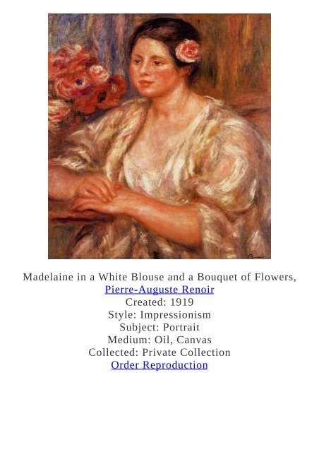 Pierre-Auguste Renoir Paintings for Reproduction - www.paintingz.com