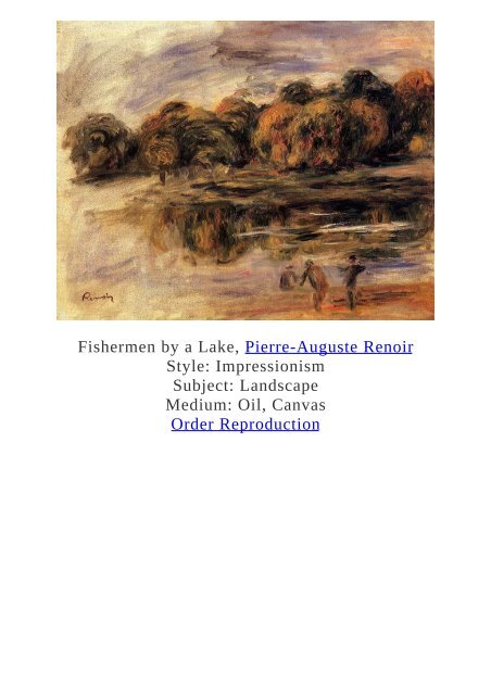 Pierre-Auguste Renoir Paintings for Reproduction - www.paintingz.com