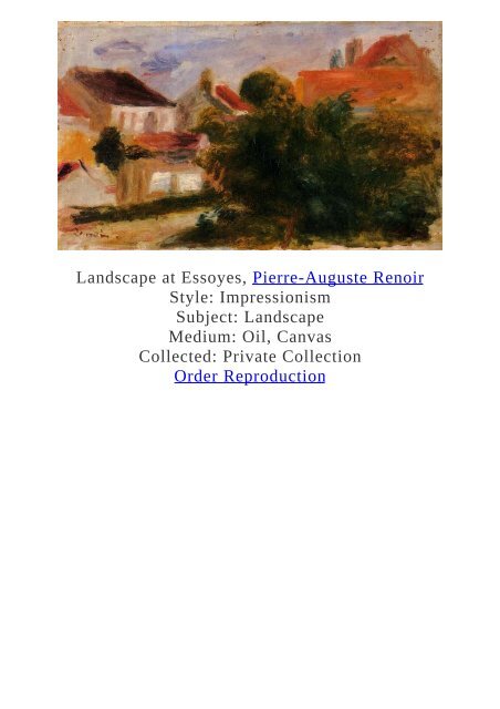 Pierre-Auguste Renoir Paintings for Reproduction - www.paintingz.com