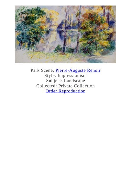 Pierre-Auguste Renoir Paintings for Reproduction - www.paintingz.com