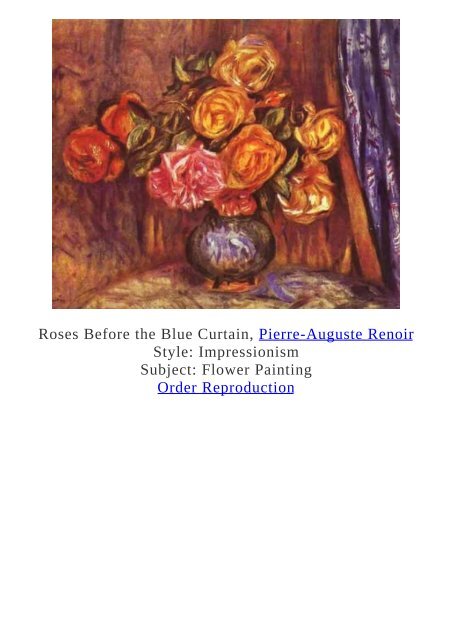 Pierre-Auguste Renoir Paintings for Reproduction - www.paintingz.com