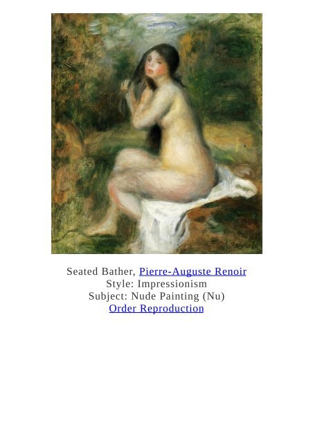 Pierre-Auguste Renoir Paintings for Reproduction - www.paintingz.com