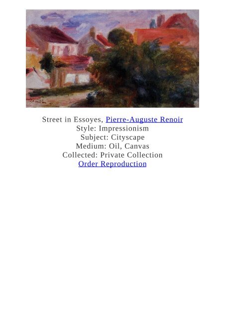 Pierre-Auguste Renoir Paintings for Reproduction - www.paintingz.com