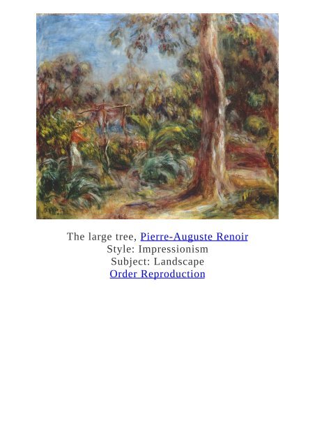 Pierre-Auguste Renoir Paintings for Reproduction - www.paintingz.com