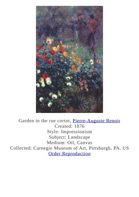 Pierre-Auguste Renoir Paintings for Reproduction - www.paintingz.com