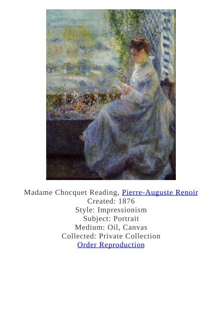 Pierre-Auguste Renoir Paintings for Reproduction - www.paintingz.com